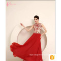 Alibaba A Line Floor Length Red Lace Crystal Beaded Ethic Evening Dress 2017